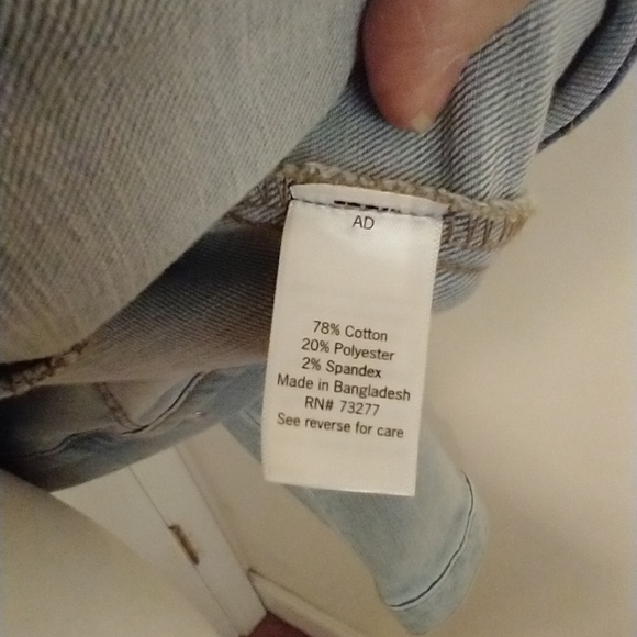 Upcycled Jean denim xs Western style  cowgirl star studded handcrafted chambray - Picture 11 of 13